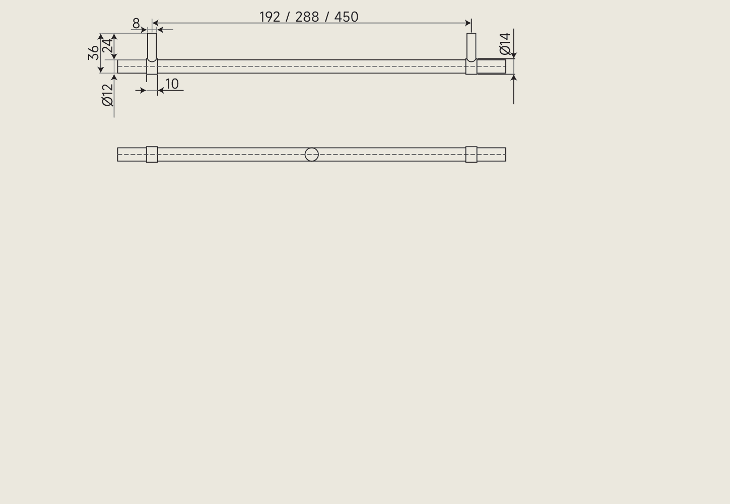 Leva L technical drawing