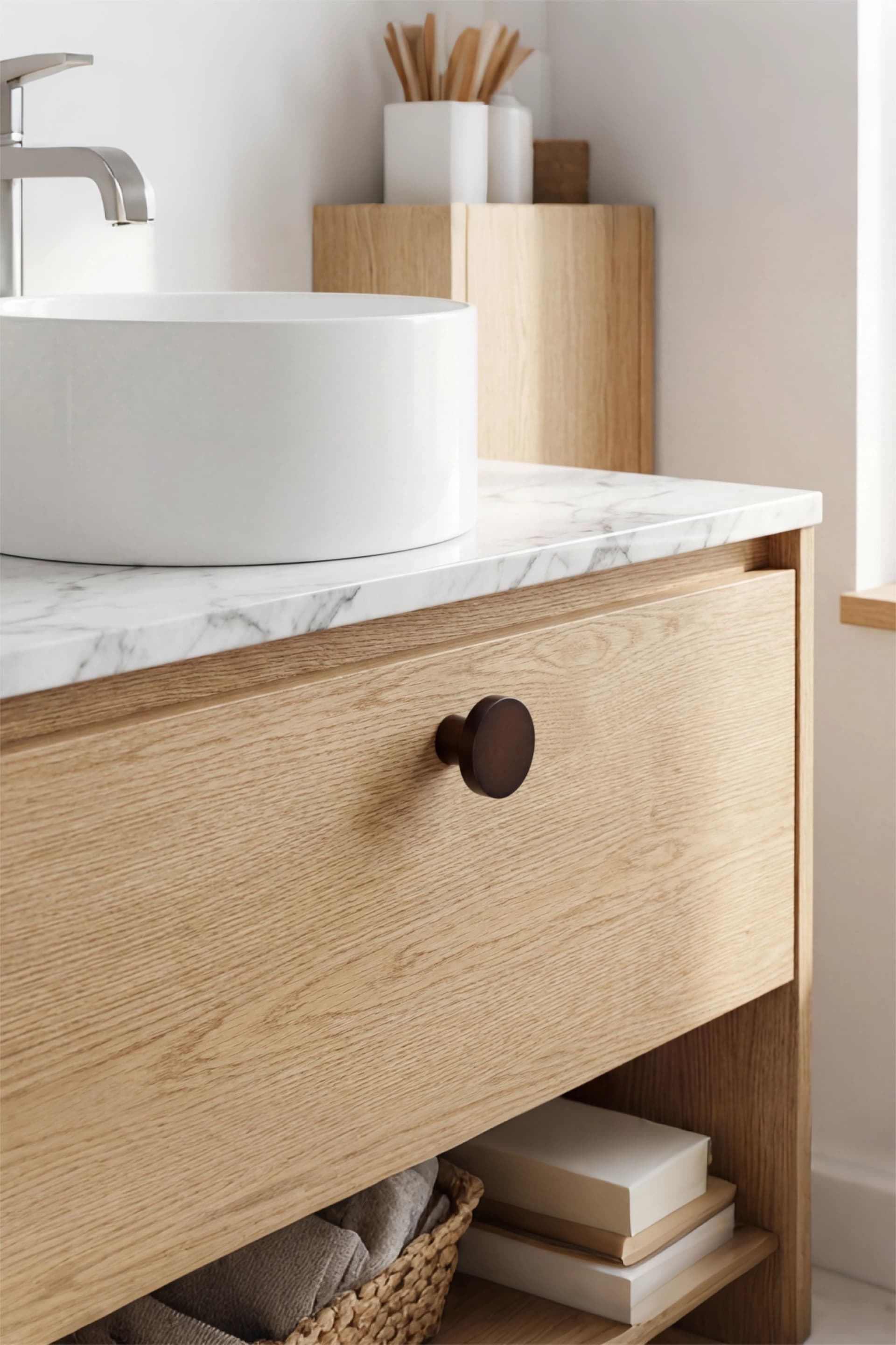 Totte Handles KN01 mounted on a door — a testament to refined craftsmanship